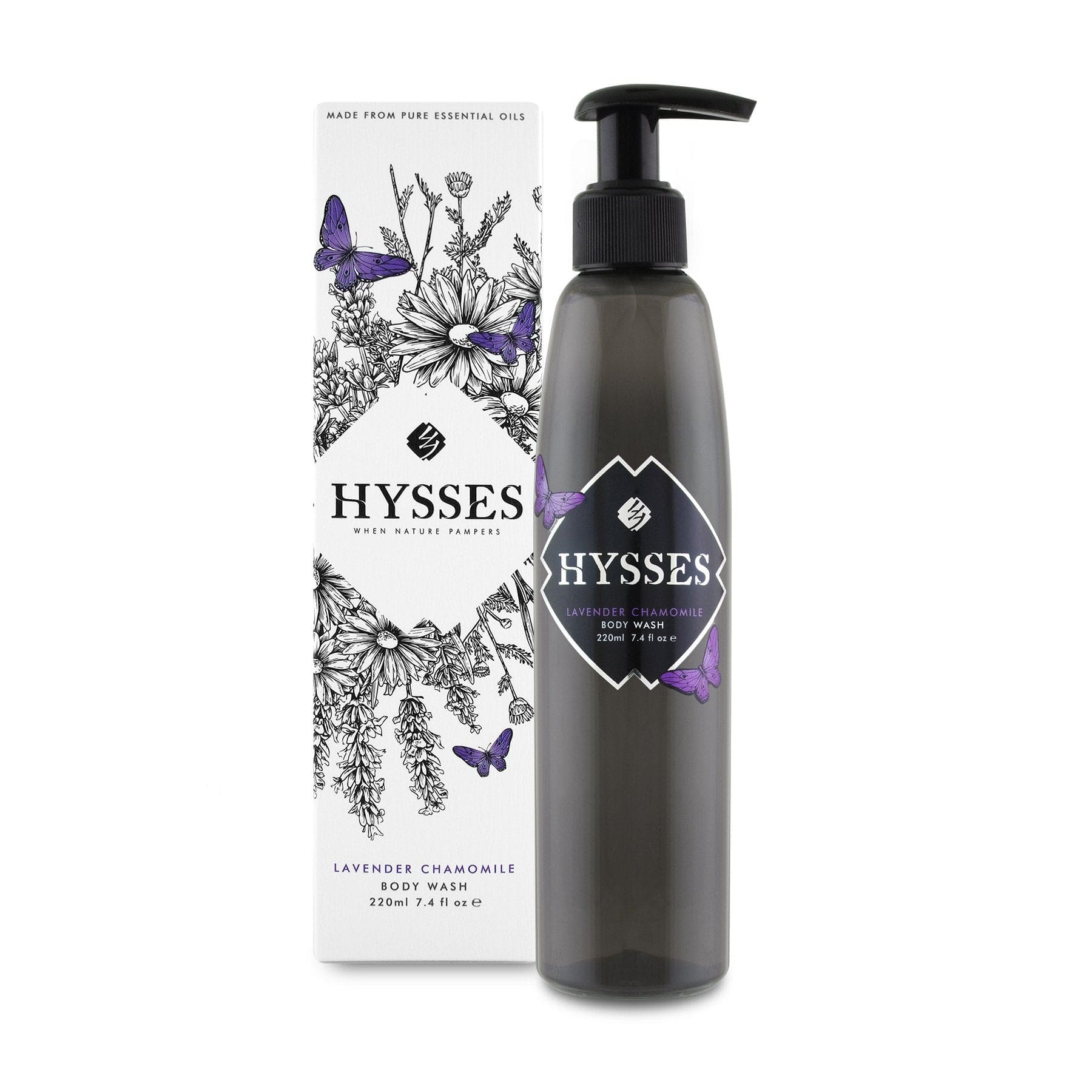 Hysses Body Care 220ml Body Wash Lavender Chamomile