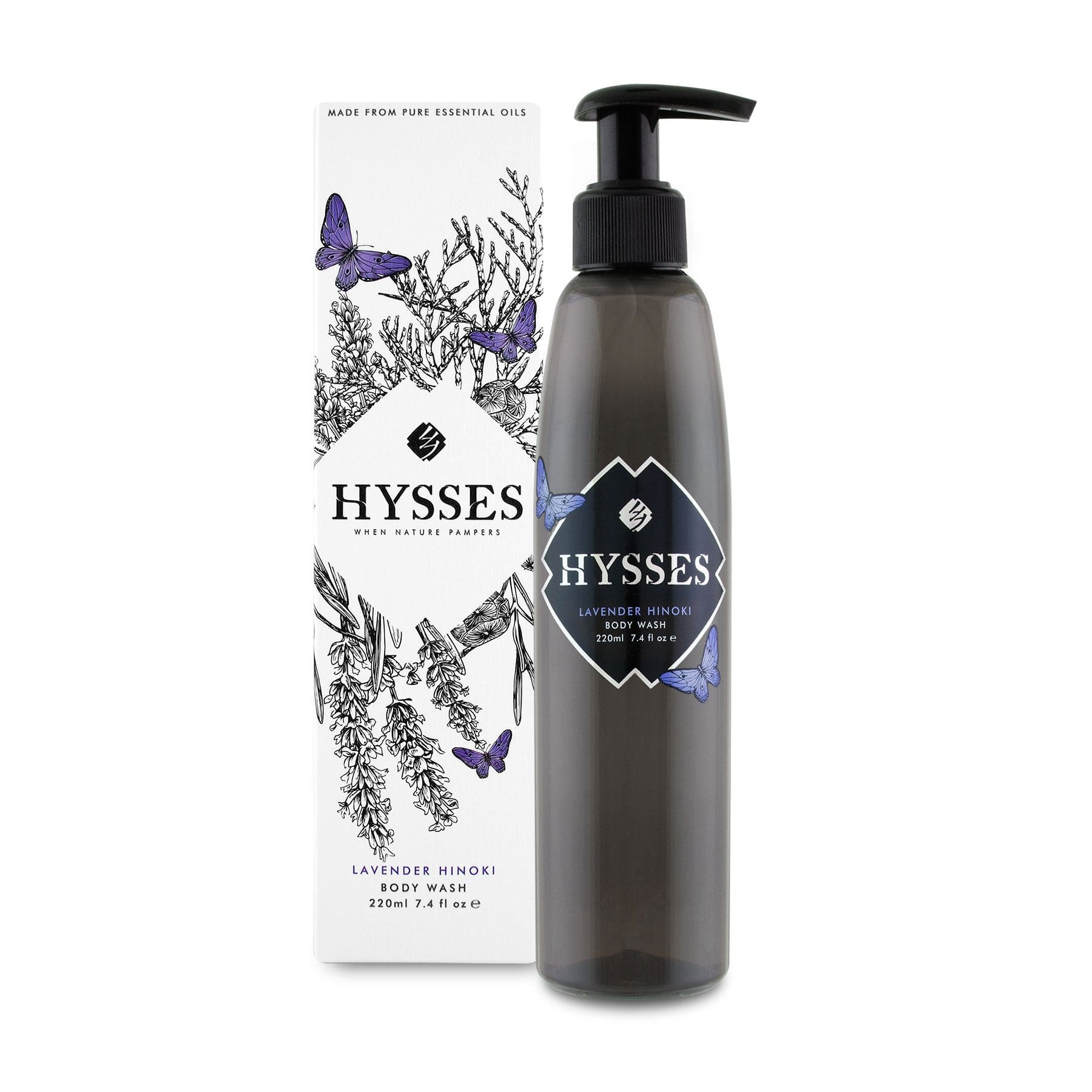 Hysses Body Care 220ml BODY WASH LAVENDER HINOKI, 220ML (RM60.9)