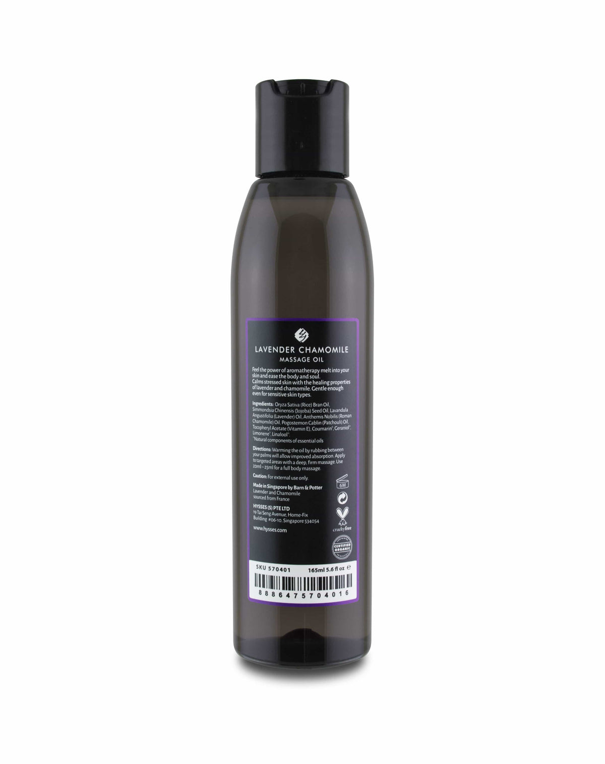 Hysses Body Care Massage Oil Lavender Chamomile