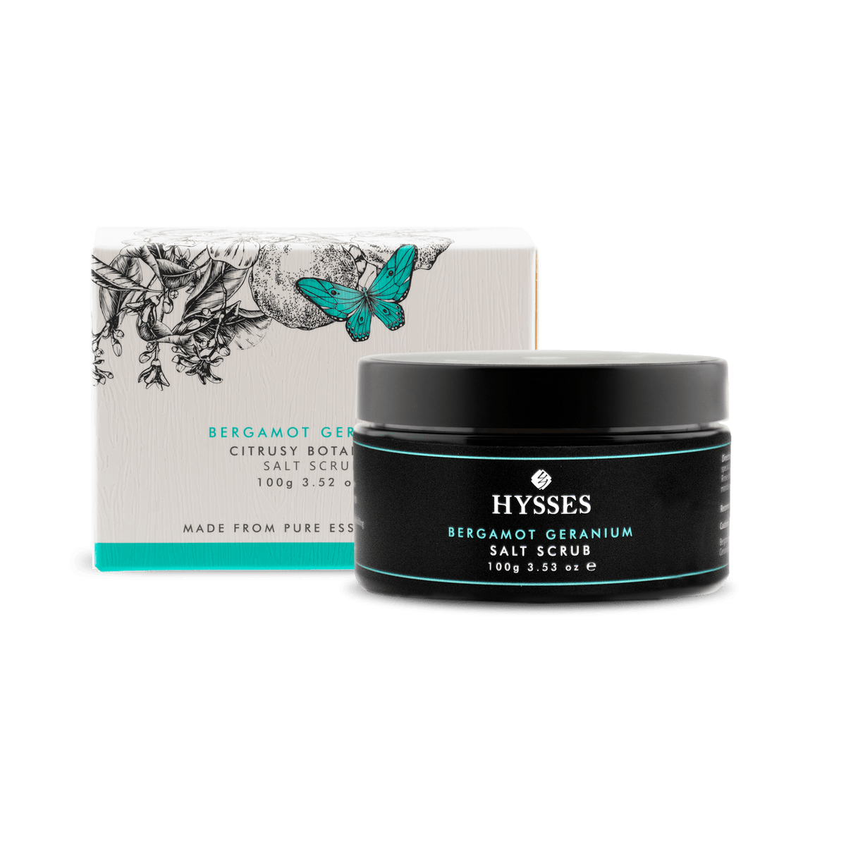 Hysses Body Care Salt Scrub Bergamot Geranium