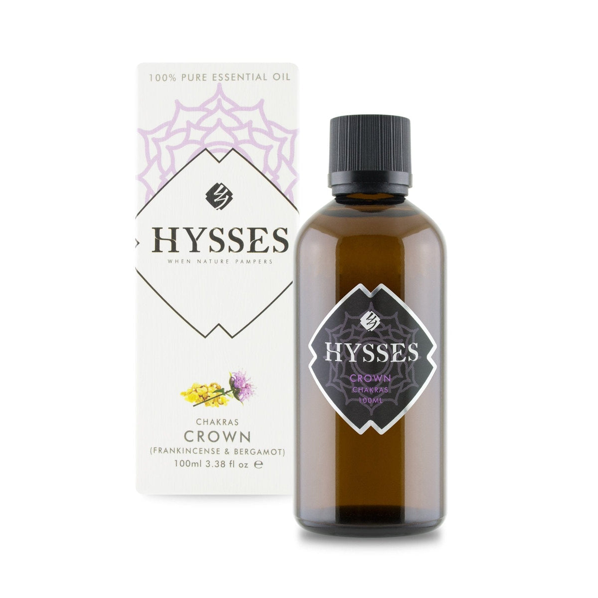 Hysses Essential Oil 100ml Chakras, Crown