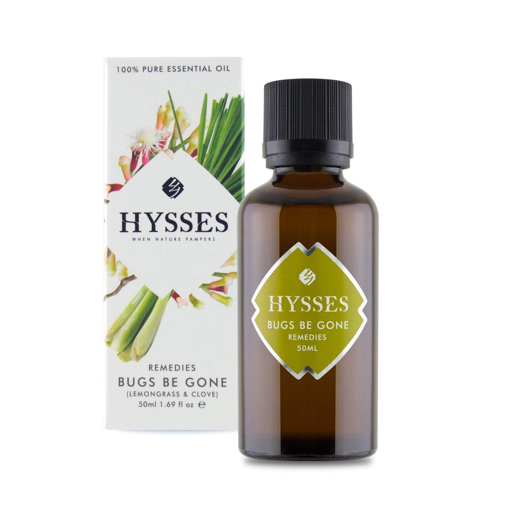 Hysses Essential Oil 50ml Remedies Bugs Be Gone, 10ml