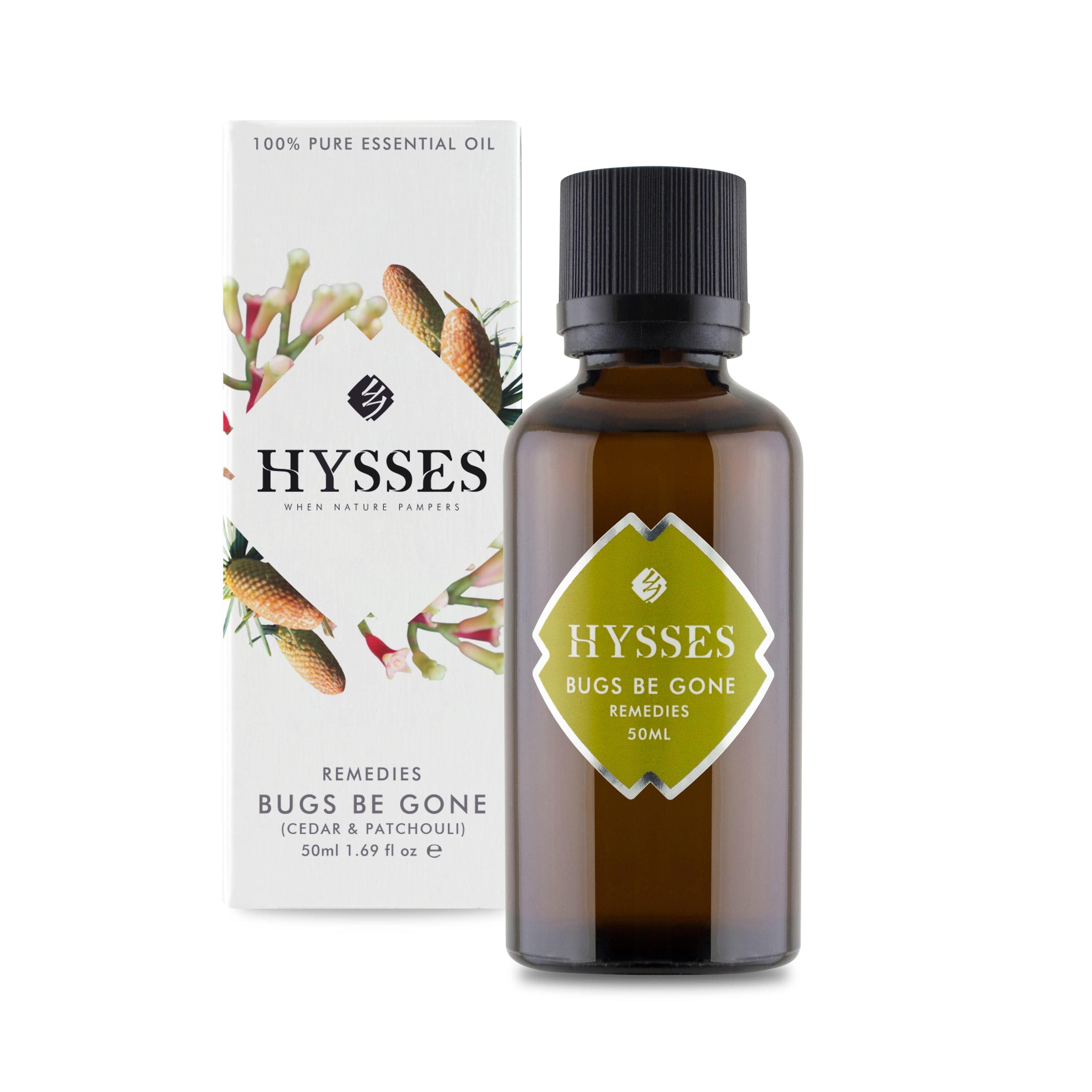 Hysses Essential Oil 50ml Remedies, Bugs Be Gone