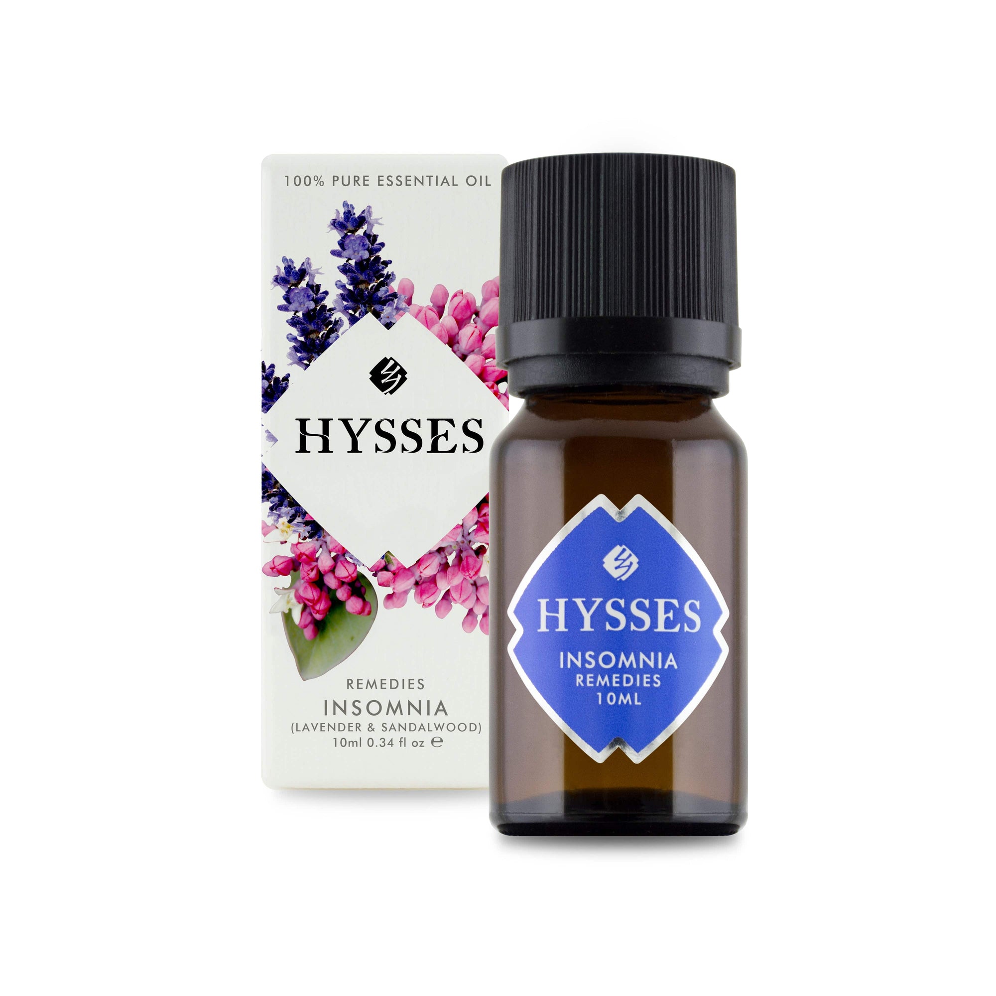 Hysses Essential Oil 10ml Remedies, Insomnia (Lavender & Sandalwood)