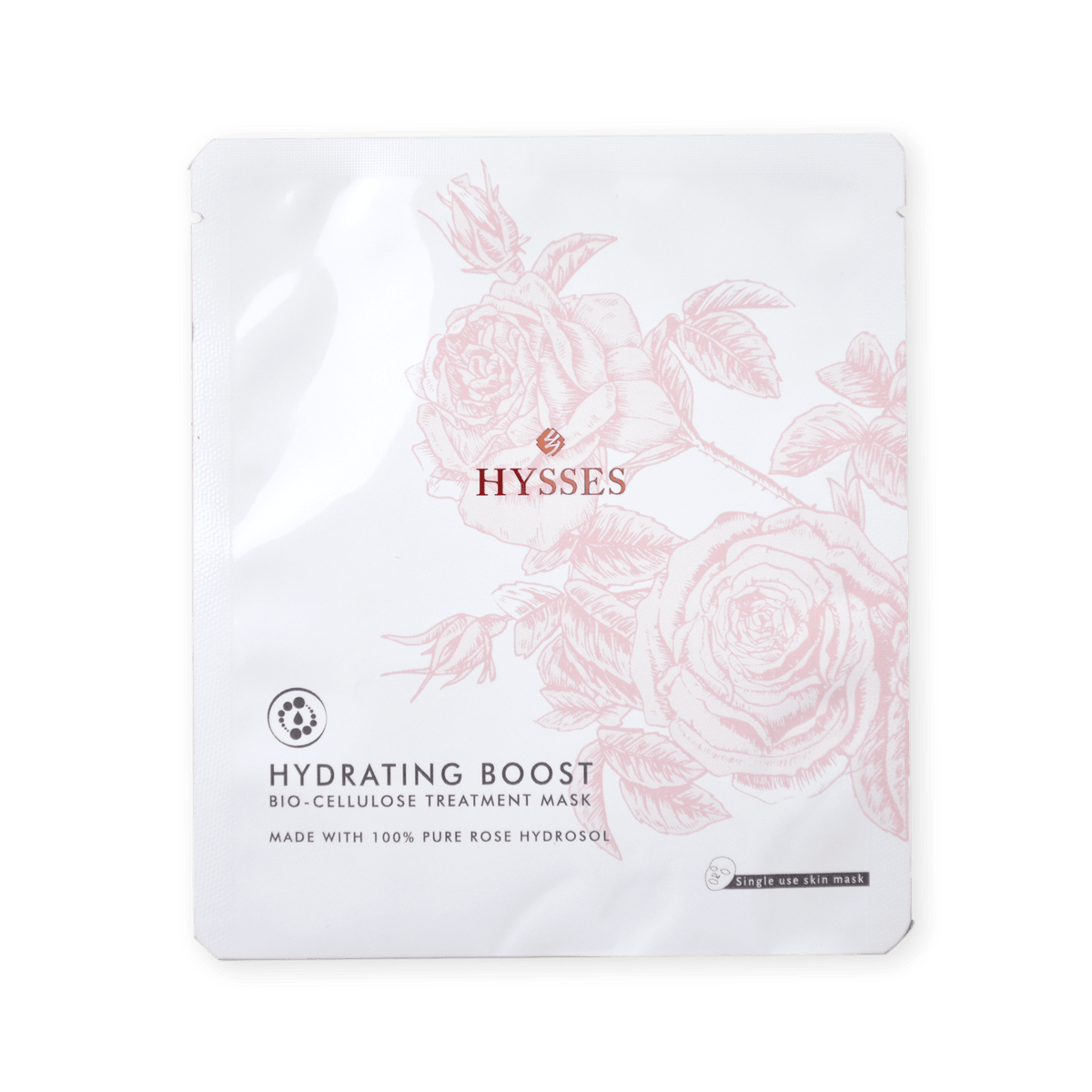 Hysses Face Care Bio Cellulose Mask Hydrating Rose, 15g