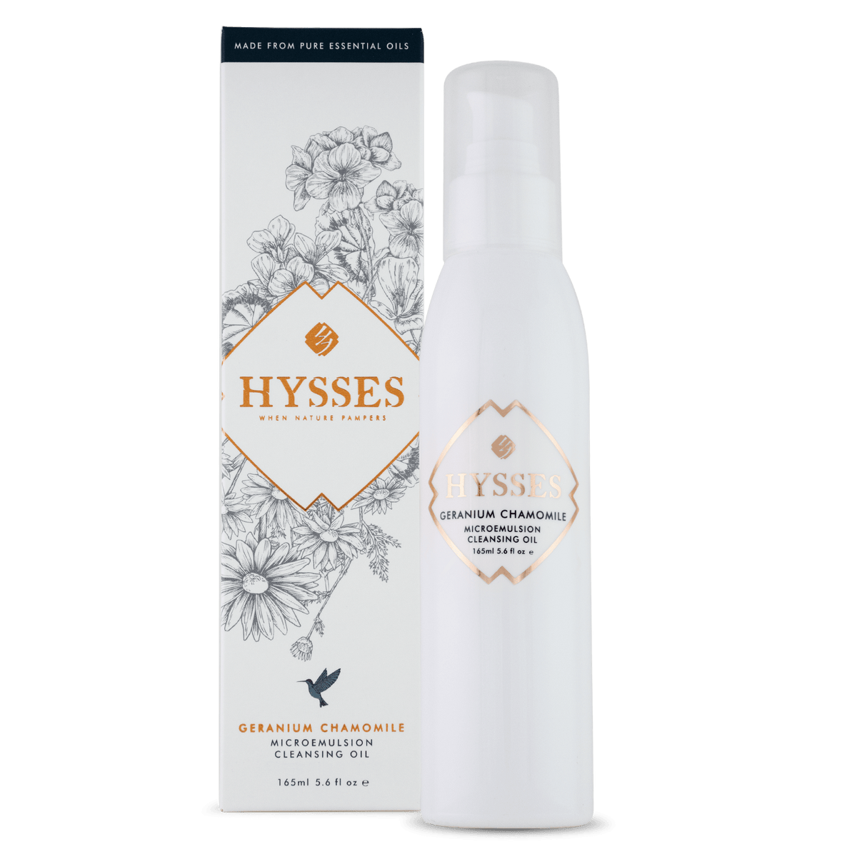 Hysses Face Care Facial Cleansing Oil Microemulsion Geranium Chamomile, 165ml