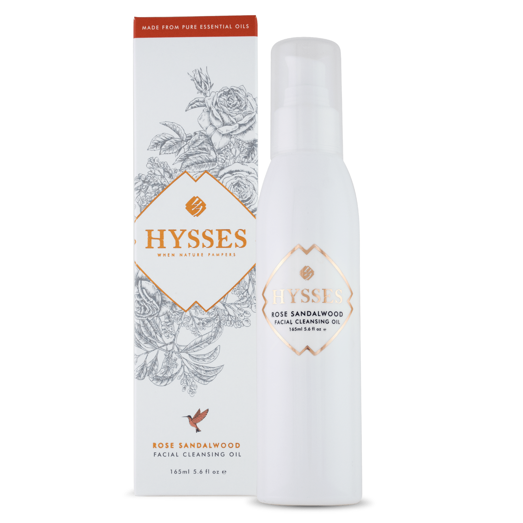 Hysses Face Care FACIAL CLEANSING OIL ROSE SANDALWOOD, 165ML (25%)