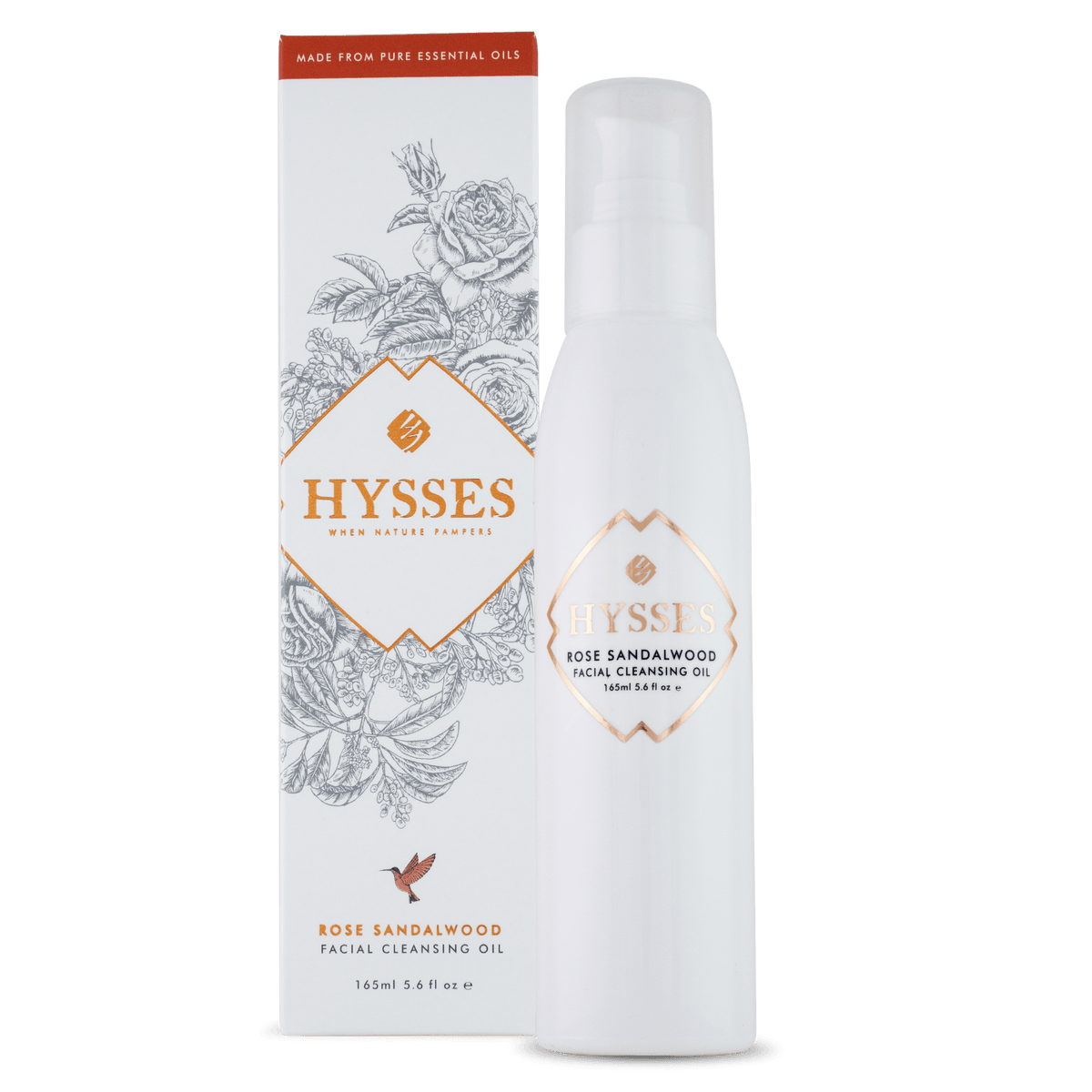 Hysses Face Care Facial Cleansing Oil Rose Sandalwood, 165ml