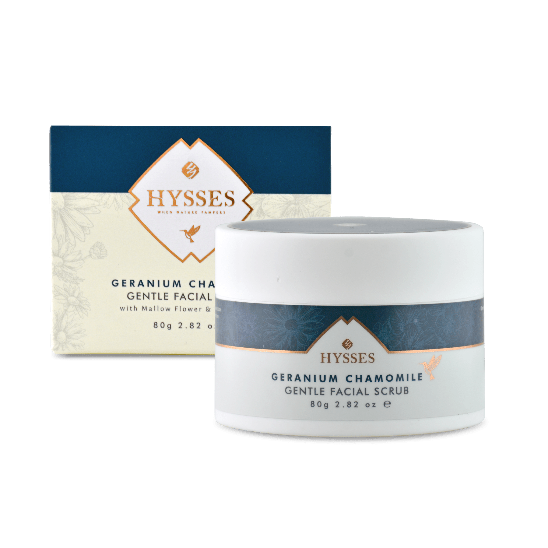 Hysses Face Care Facial Scrub Gentle Geranium Chamomile