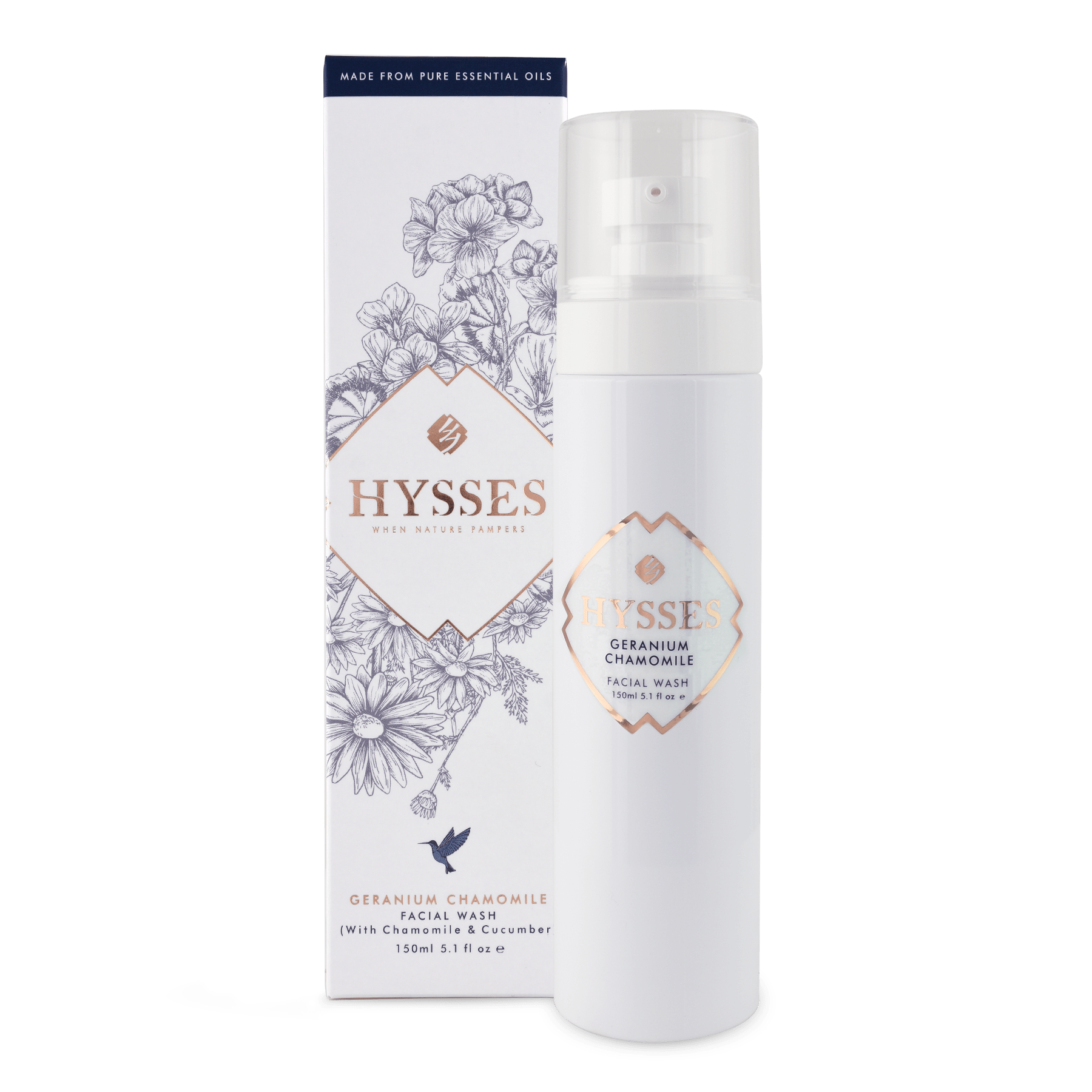 Hysses Face Care Facial Wash Geranium Chamomile