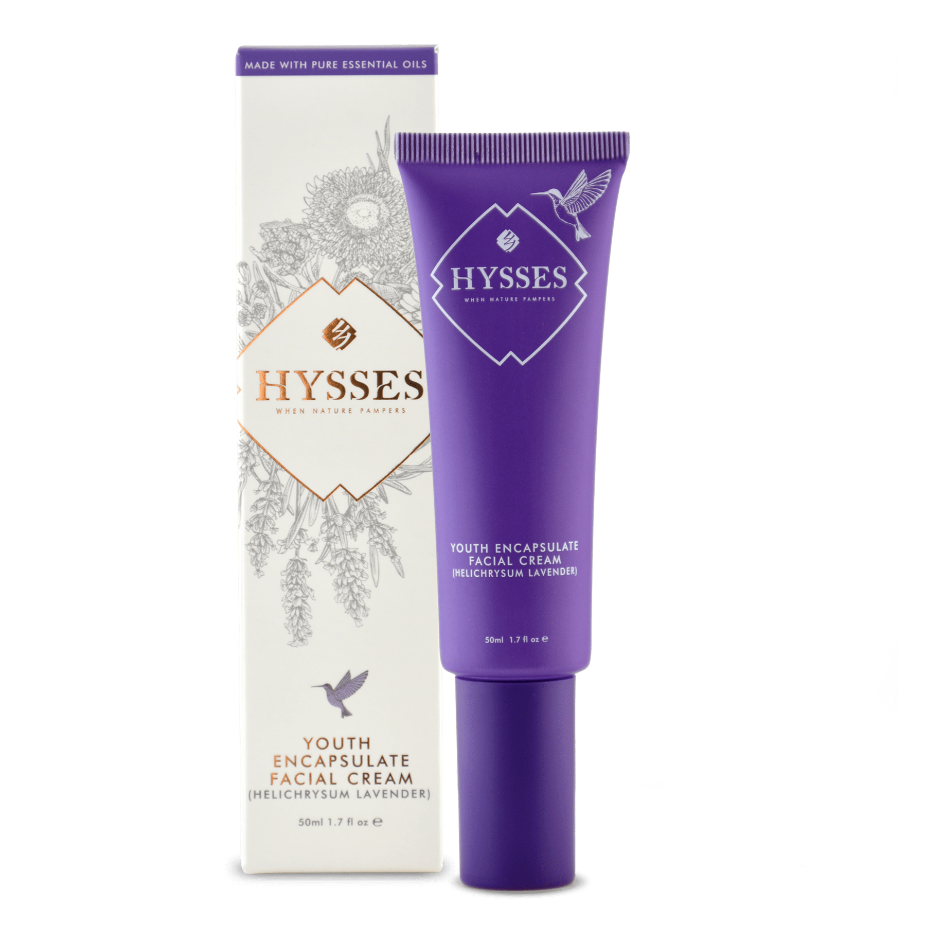 Hysses Face Care Youth Encapsulate Facial Cream Helichrysum Lavender