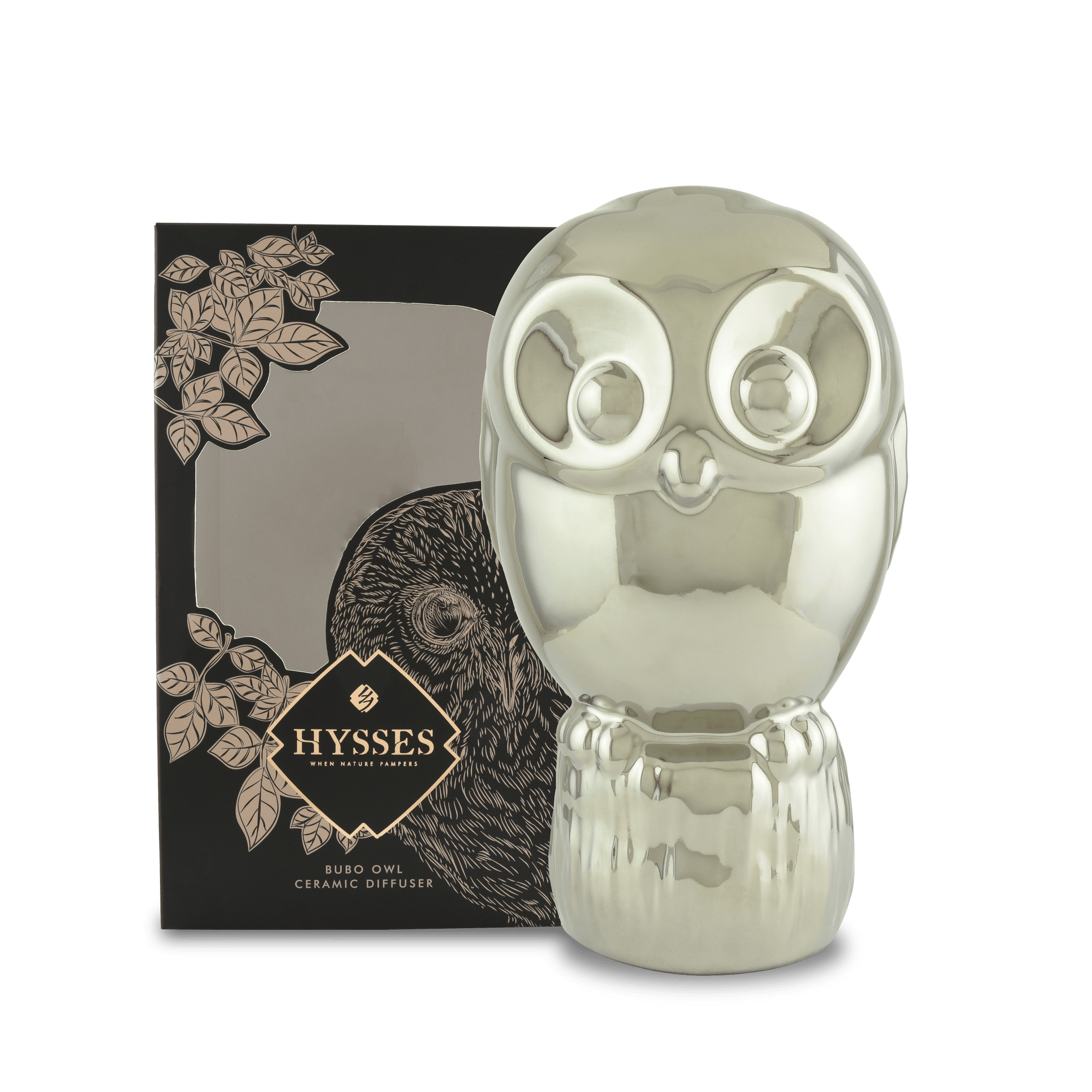 Hysses Home Scents Default Bubo Owl Ceramic Reed Diffuser Vase