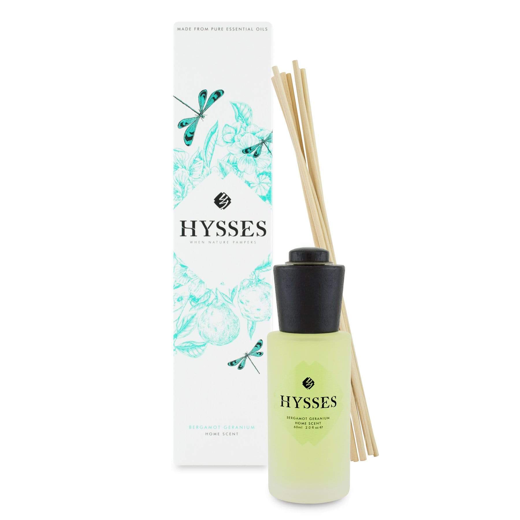 Hysses Home Scents 150ml Home Scent Reed Diffuser Bergamot Geranium