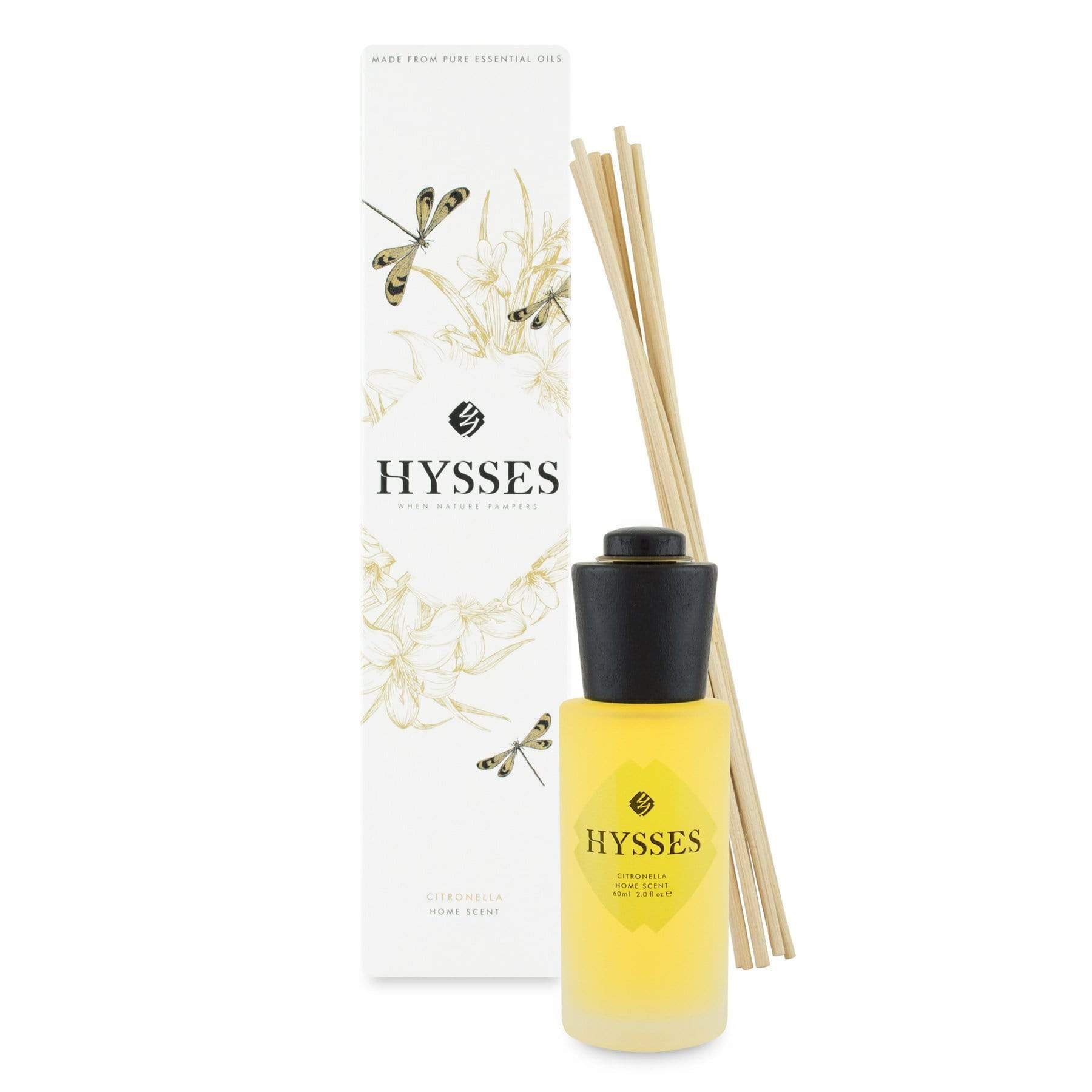 Hysses Home Scents 60ml Home Scent Reed Diffuser Citronella, 60ml