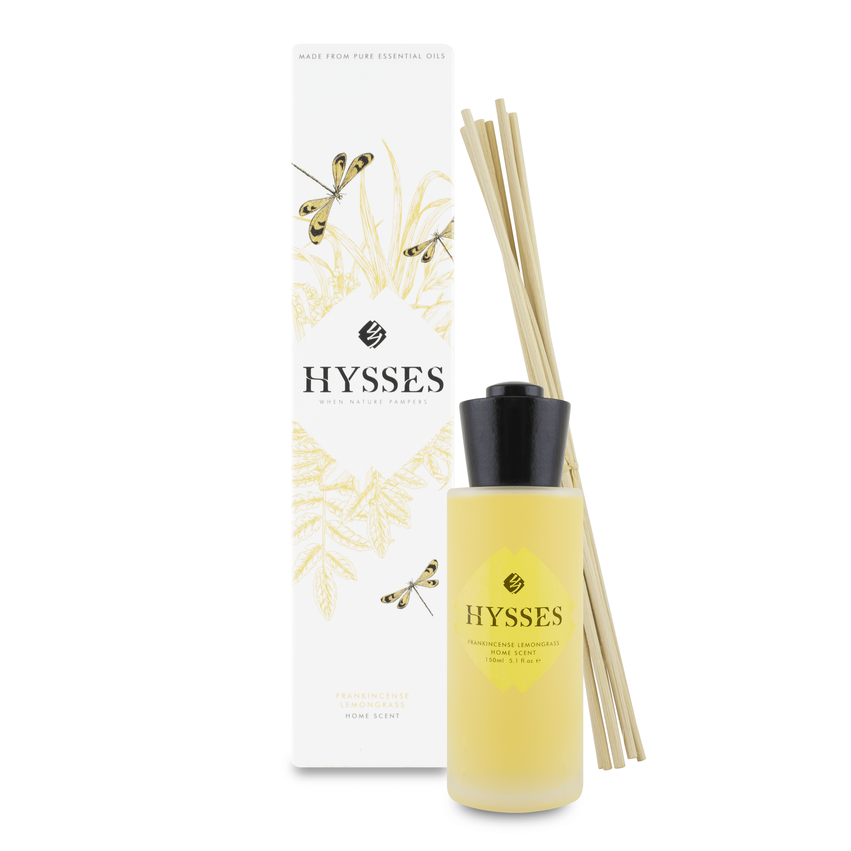 Hysses Home Scents Home Scent Reed Diffuser Frankincense Lemongrass, 150ml