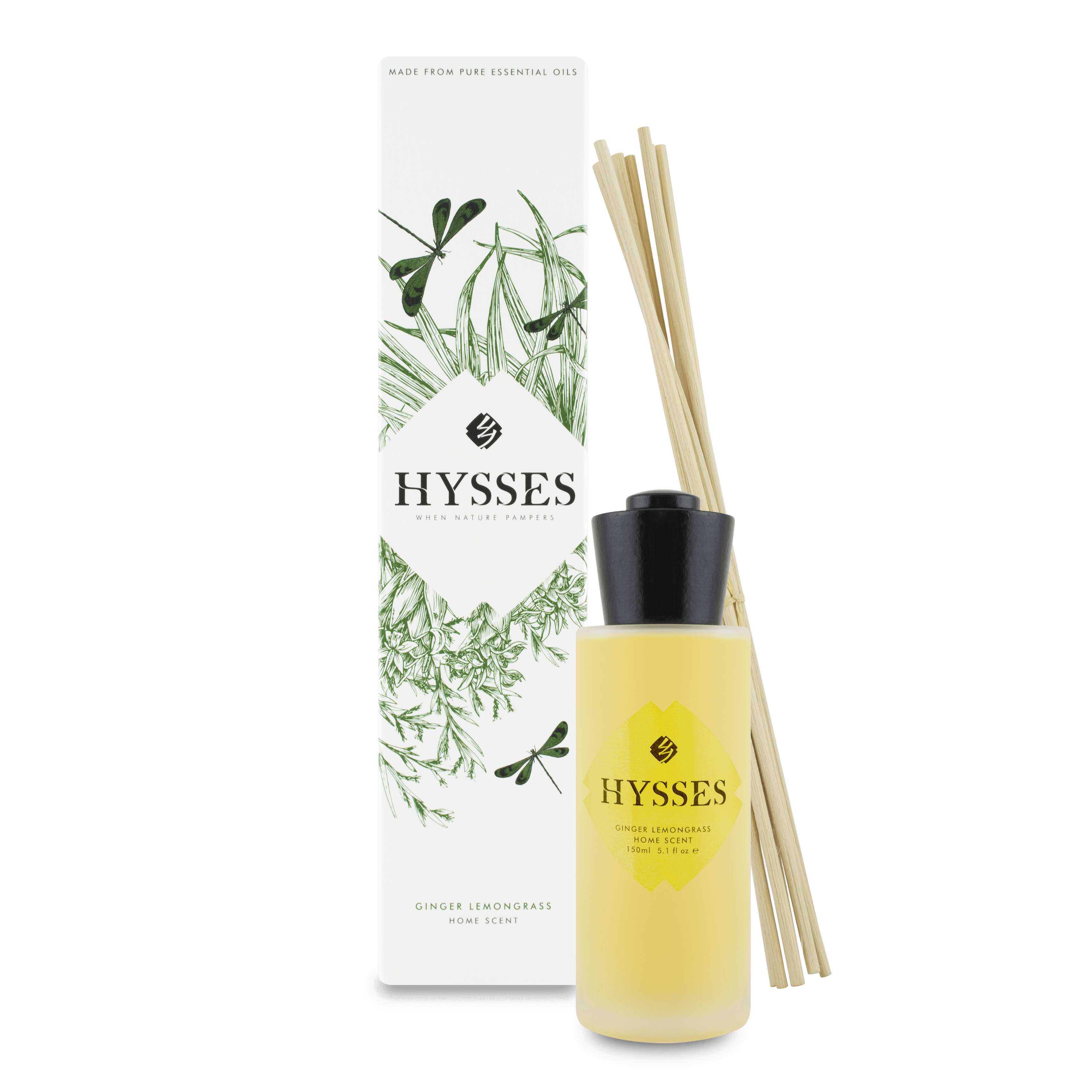 Hysses Home Scents Home Scent Reed Diffuser Ginger Lemongrass, 150ml