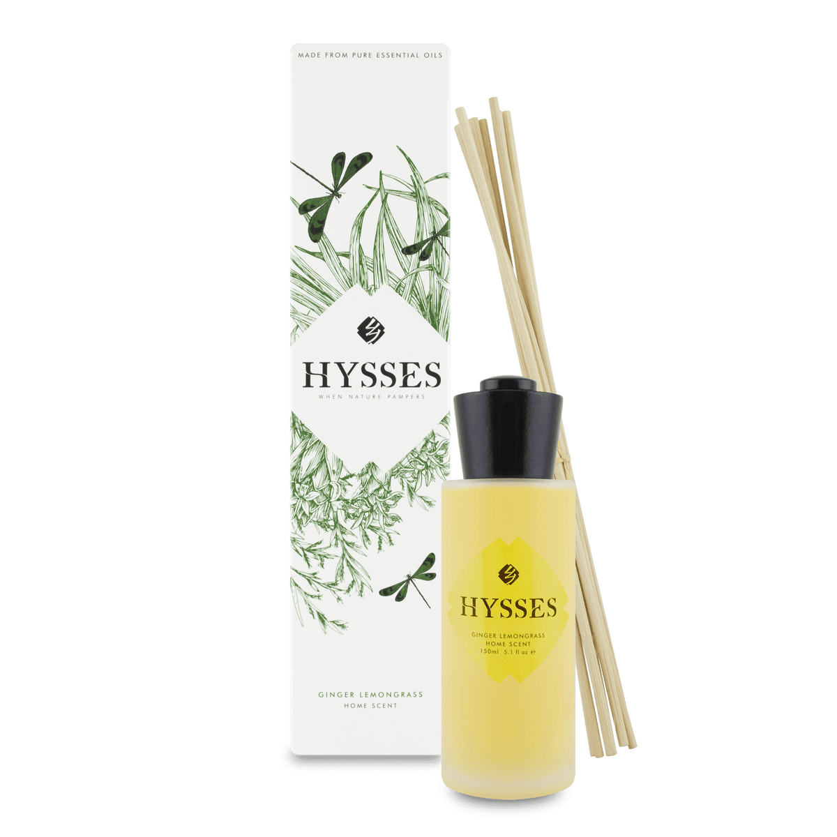 Hysses Home Scents Home Scent Reed Diffuser Ginger Lemongrass, 150ml