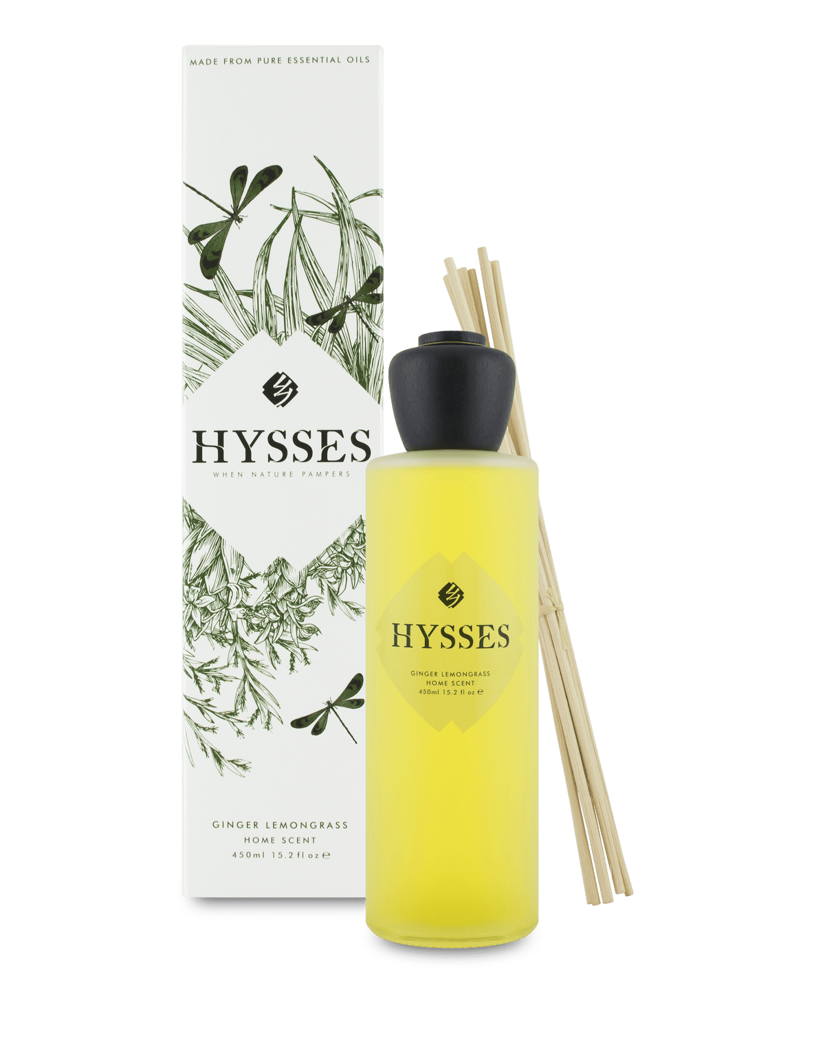 Hysses Home Scents Home Scent Reed Diffuser Ginger Lemongrass, 450ml