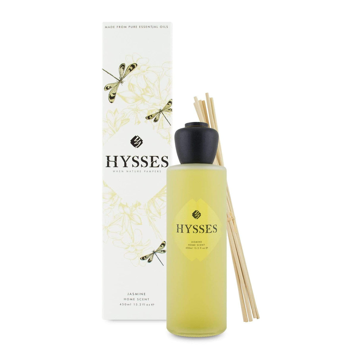 Hysses Home Scents 450ml Home Scent Reed Diffuser Jasmine