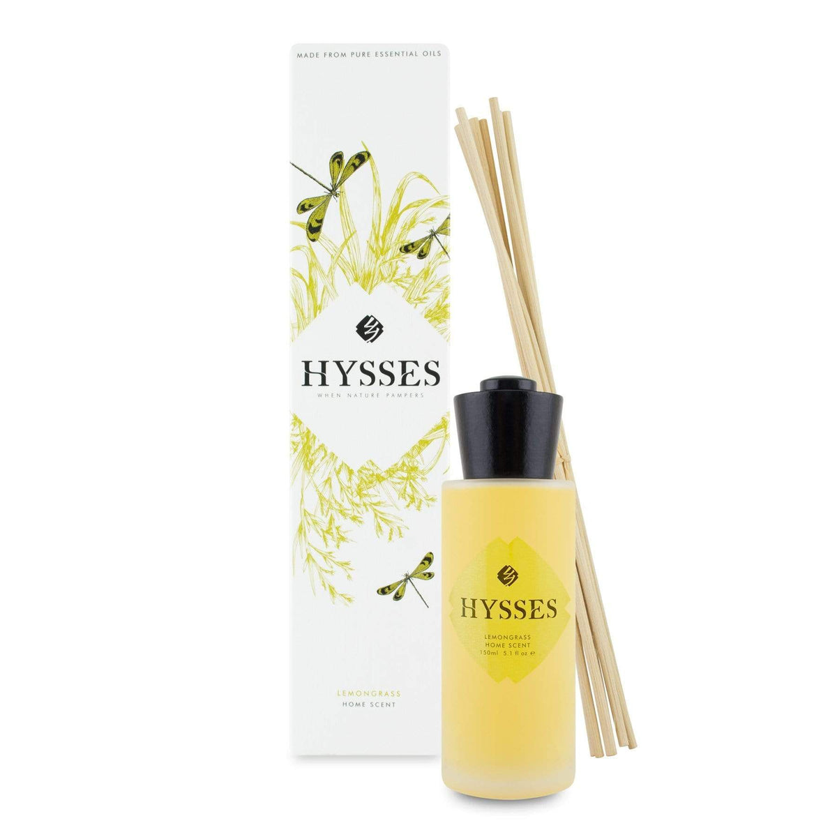 Hysses Home Scents 150ml Home Scent Reed Diffuser Lemongrass