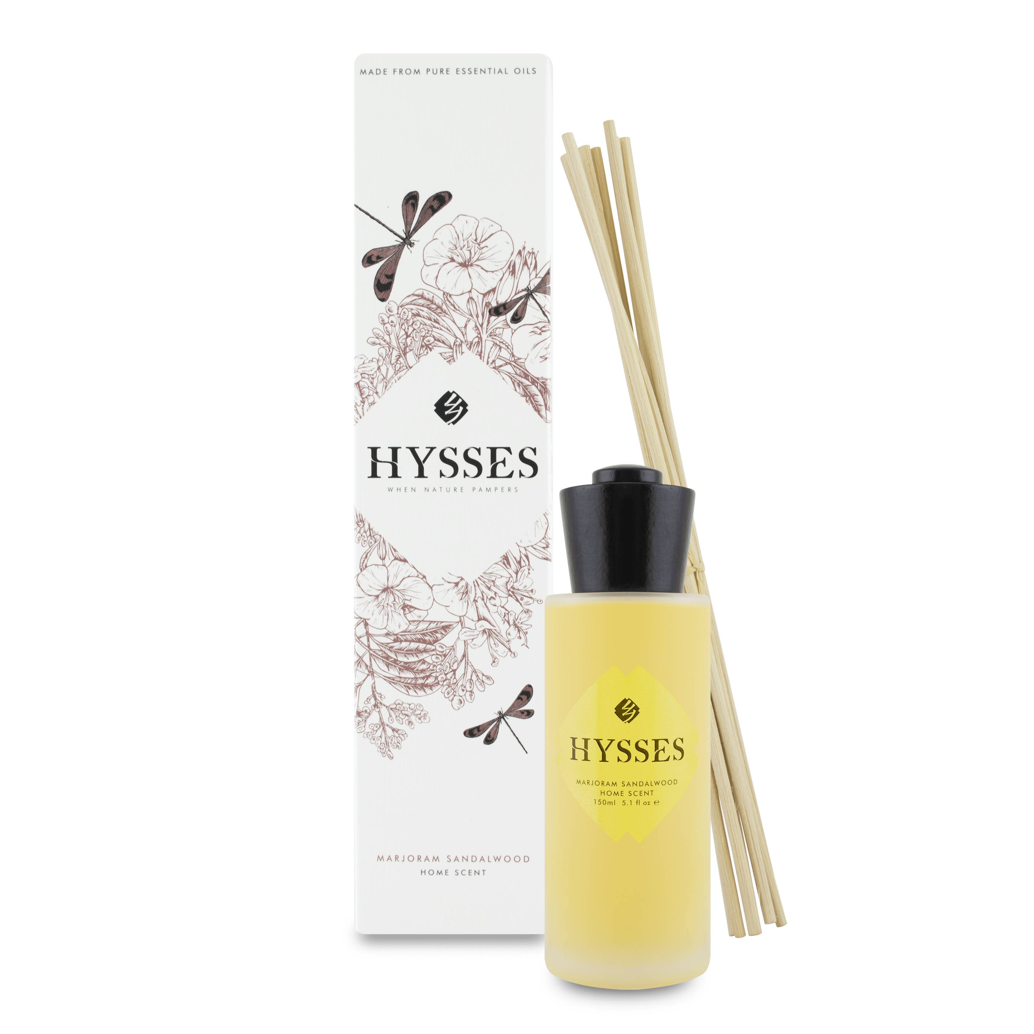 Hysses Home Scents Home Scent Reed Diffuser Marjoram Sandalwood, 150ml