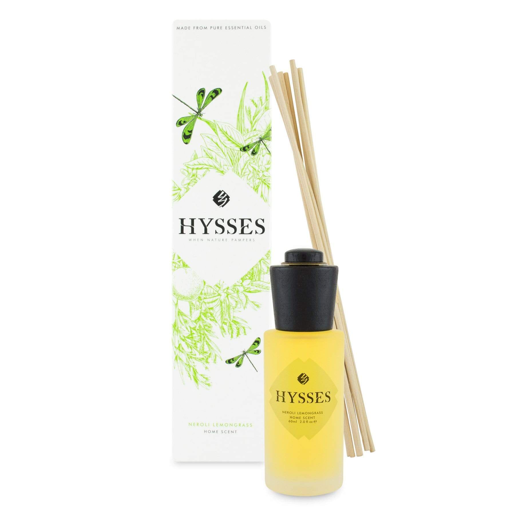 Hysses Home Scents 60ml Home Scent Reed Diffuser Neroli Lemongrass