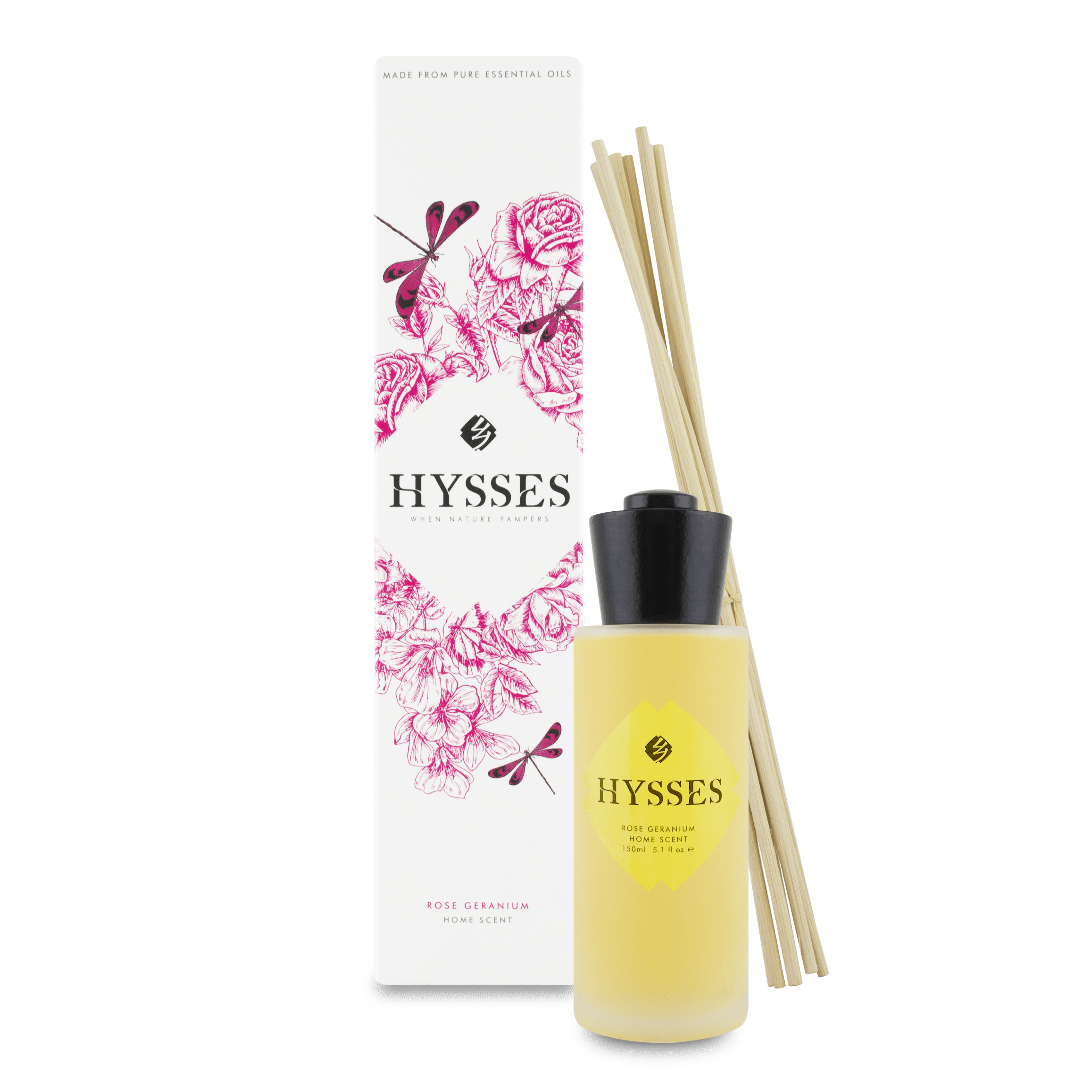 Hysses Home Scents Home Scent Reed Diffuser Rose Geranium, 150ml