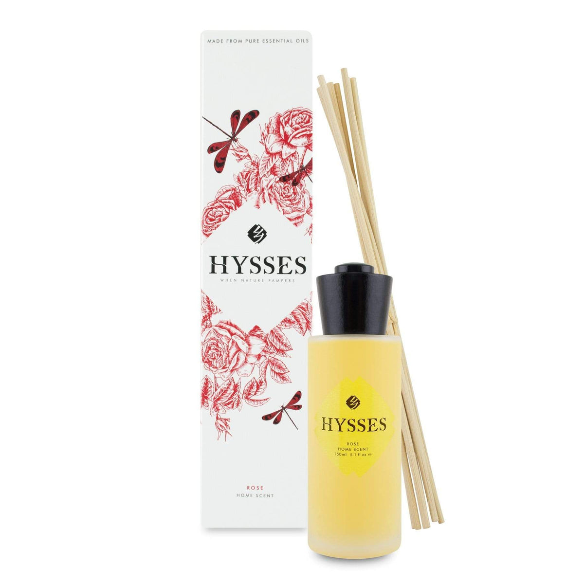 Hysses Home Scents 150ml Home Scent Reed Diffuser Rose Geranium