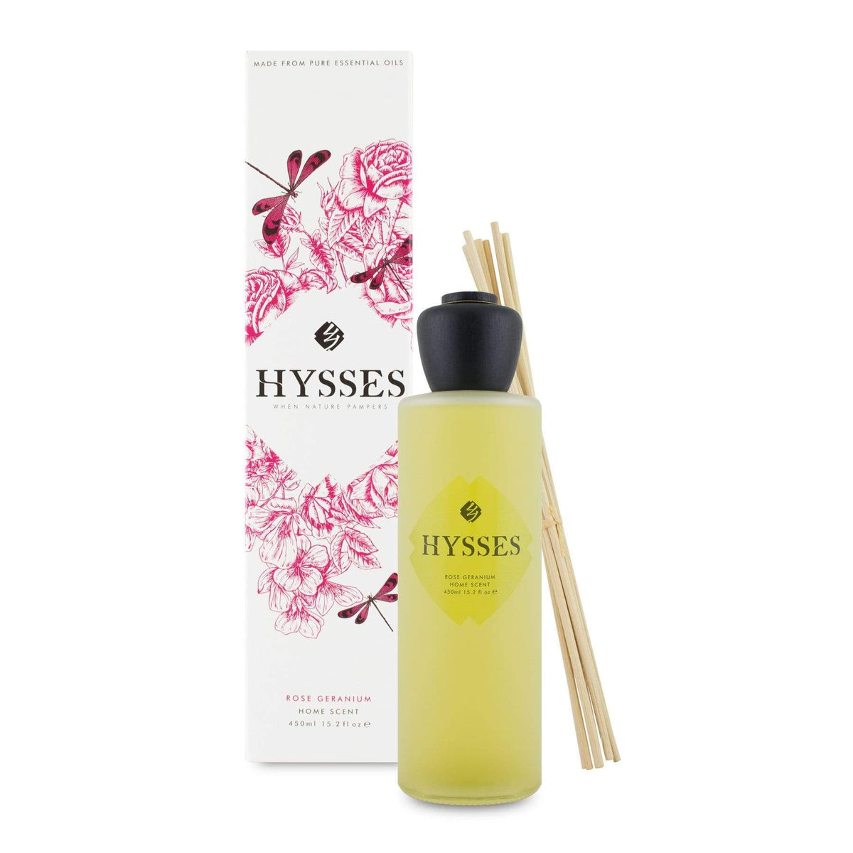 Hysses Home Scents Home Scent Reed Diffuser Rose Geranium, 450ml