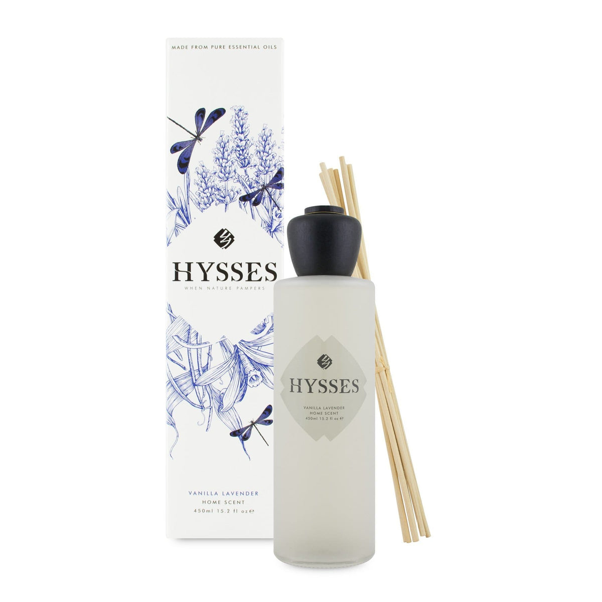 Hysses Home Scents 450ml Home Scent Reed Diffuser Vanilla Lavender