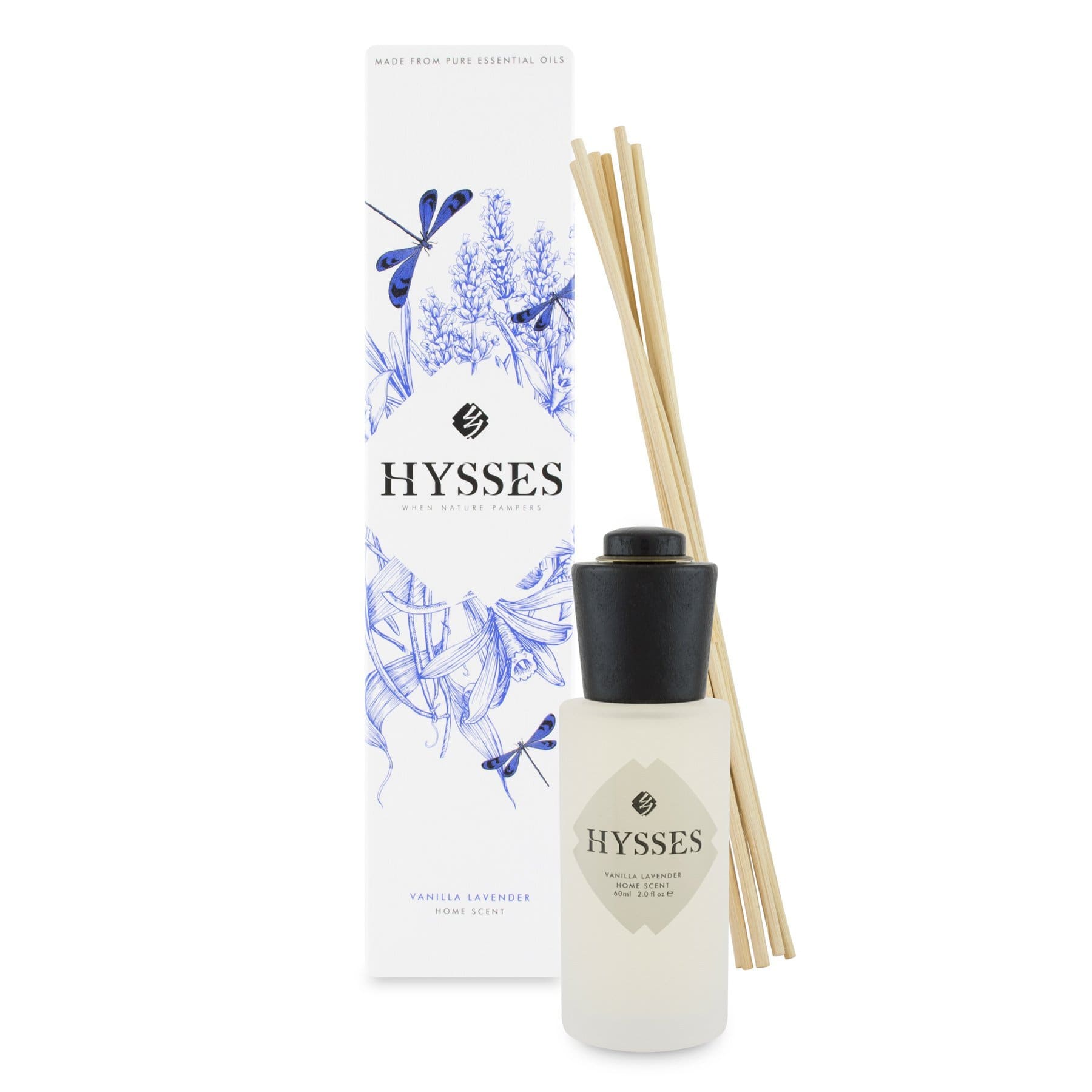 Hysses Home Scents 60ml Home Scent Reed Diffuser Vanilla Lavender