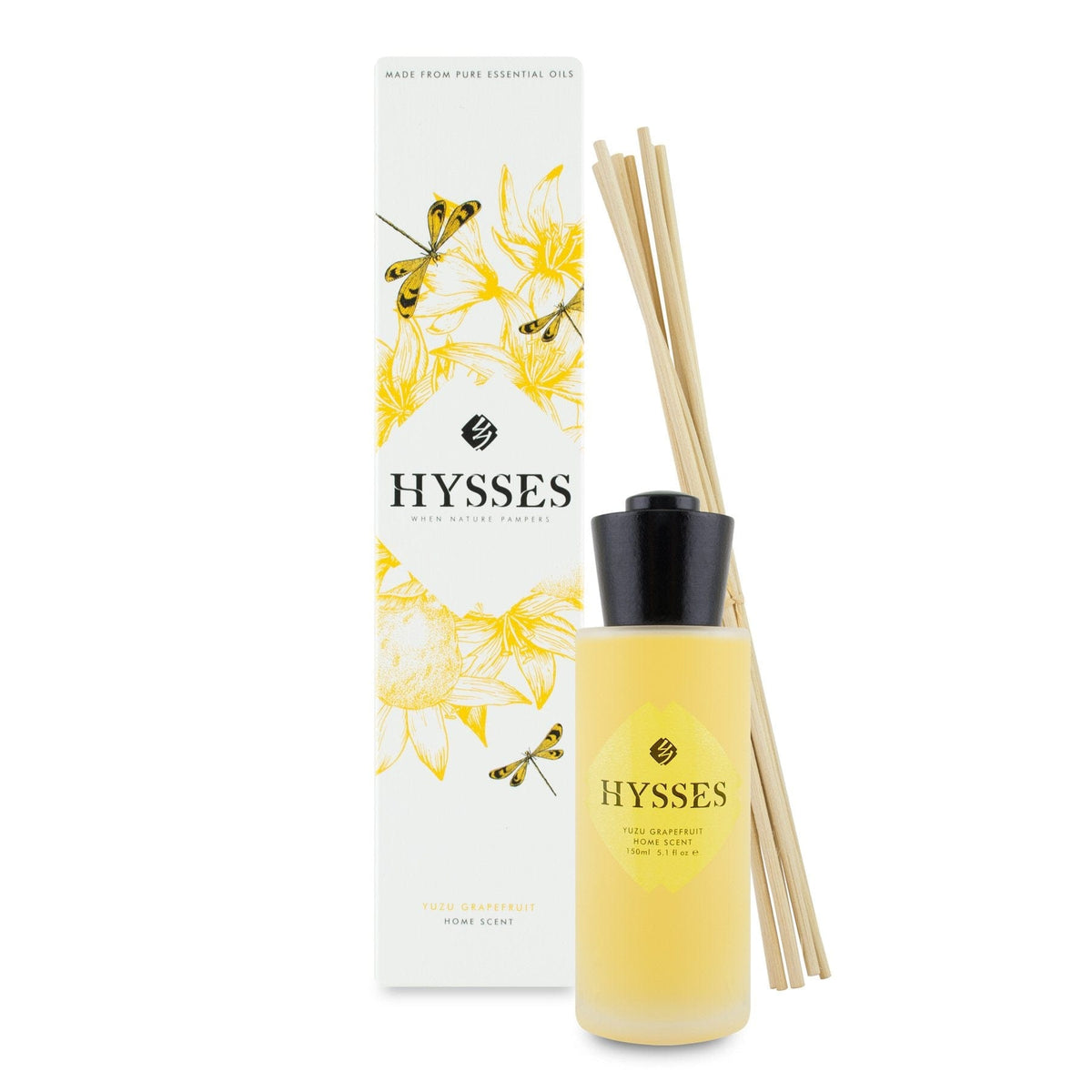Hysses Home Scents 150ml Home Scent Reed Diffuser Yuzu Grapefruit