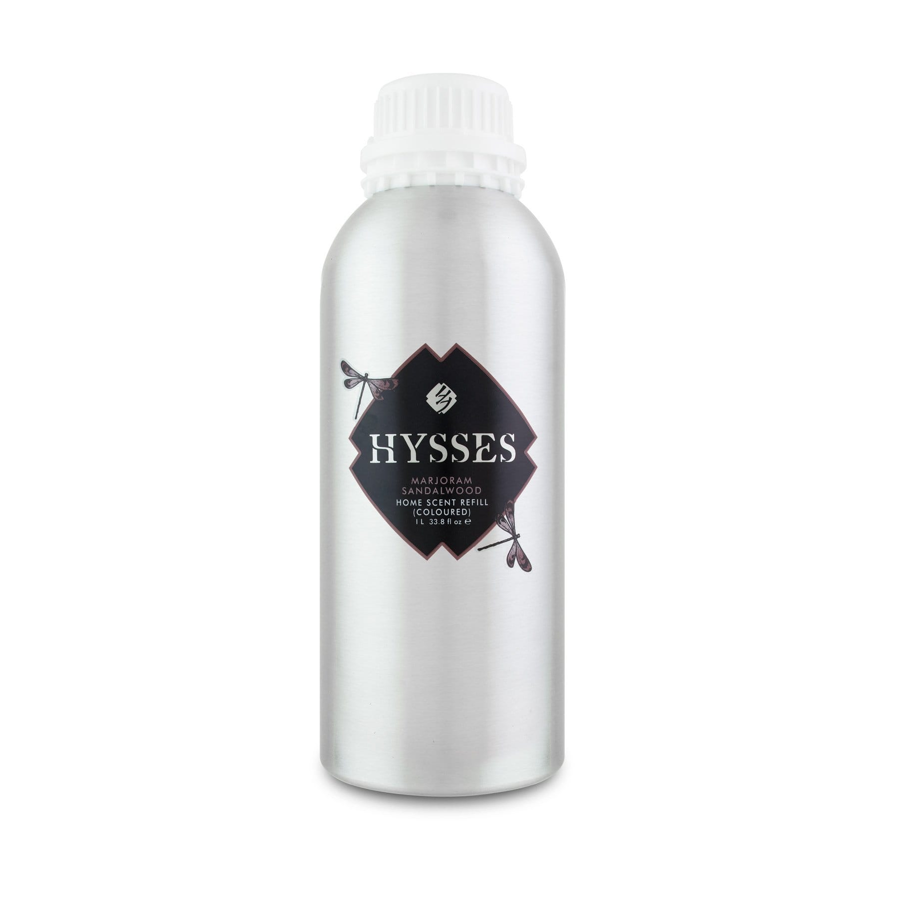 Hysses Home Scents 500ml Refill Home Scent  Marjoram Sandalwood (Green Coloured)